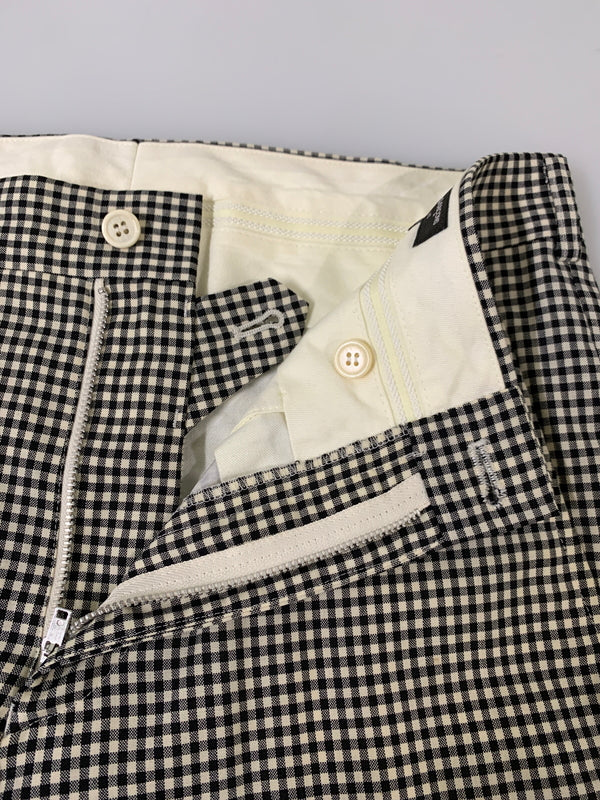 【中古品】【メンズ】 COMME DES GARCONS HOMME PLUS コムデギャルソンオムプリュス PI-P034 WOOL CHECK SLACKS ウールチェックスラックス ボトムス 151-260531-AS-2-min サイズ：Sリーバイス カラー：ブラック/ホワイト 万代Net店