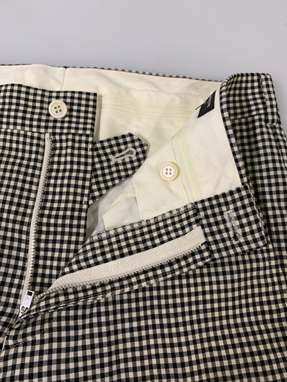 【中古品】【メンズ】 COMME DES GARCONS HOMME PLUS コムデギャルソンオムプリュス PI-P034 WOOL CHECK SLACKS ウールチェックスラックス ボトムス 151-260531-AS-2-min サイズ：Sリーバイス カラー：ブラック/ホワイト 万代Net店