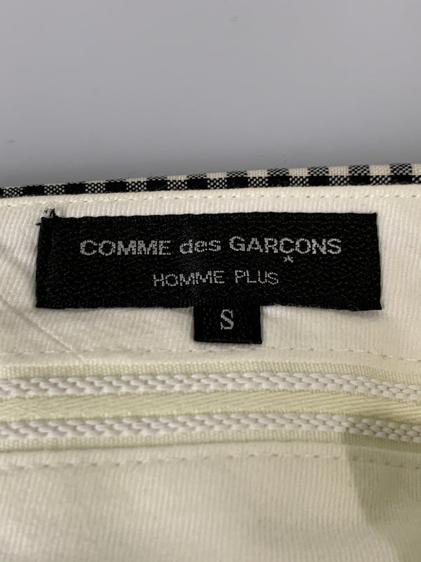 【中古品】【メンズ】 COMME DES GARCONS HOMME PLUS コムデギャルソンオムプリュス PI-P034 WOOL CHECK SLACKS ウールチェックスラックス ボトムス 151-260531-AS-2-min サイズ：Sリーバイス カラー：ブラック/ホワイト 万代Net店