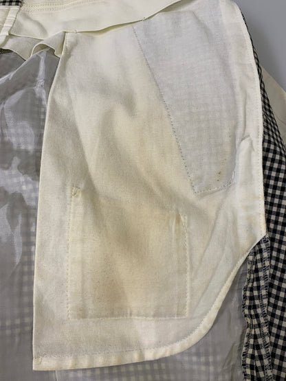 【中古品】【メンズ】 COMME DES GARCONS HOMME PLUS コムデギャルソンオムプリュス PI-P034 WOOL CHECK SLACKS ウールチェックスラックス ボトムス 151-260531-AS-2-min サイズ：Sリーバイス カラー：ブラック/ホワイト 万代Net店