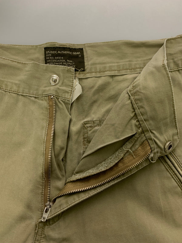 【中古品】【メンズ】 OLD STUSSY オールドステューシー 90-00S MILITARY PANT ミリタリーパンツ ボトムス 153-260531-AS-8-min サイズ：31 カラー：ベージュ 万代Net店