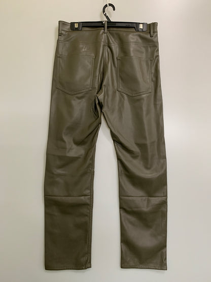 【中古品】【メンズ】 ROLD SKOV ロールド スコフ ECO LEATHER LOOSE BIKER PANTS エコ レザー ルーズ バイカーパンツ メンズ ボトムス 152-260530-KS-35-min サイズ：M カラー：ブラウン 万代Net店