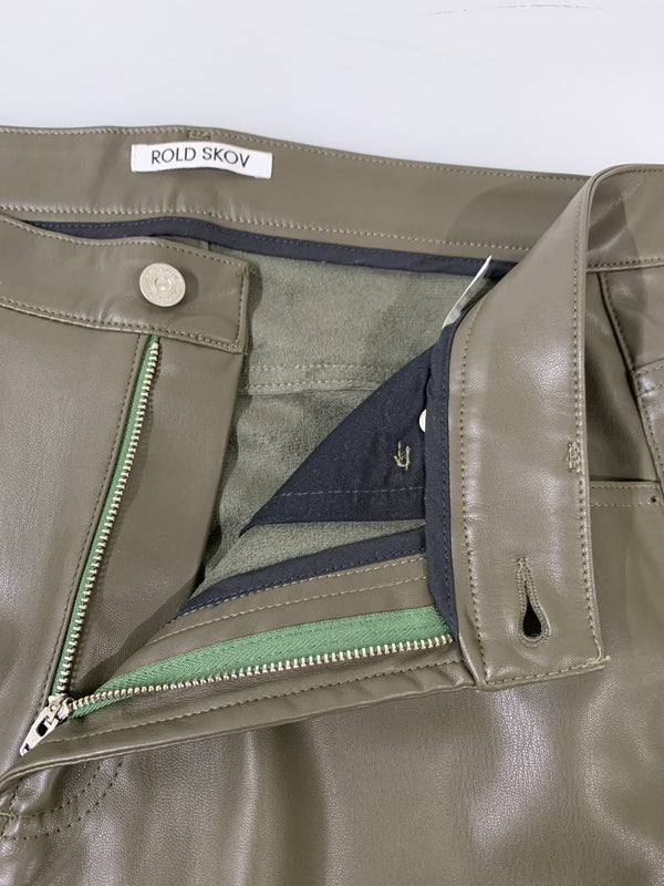 【中古品】【メンズ】 ROLD SKOV ロールド スコフ ECO LEATHER LOOSE BIKER PANTS エコ レザー ルーズ バイカーパンツ メンズ ボトムス 152-260530-KS-35-min サイズ：M カラー：ブラウン 万代Net店