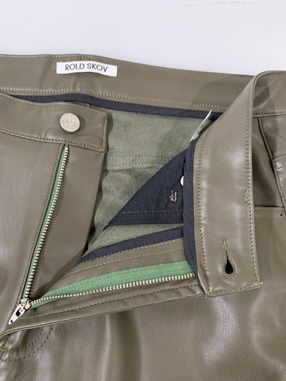 【中古品】【メンズ】 ROLD SKOV ロールド スコフ ECO LEATHER LOOSE BIKER PANTS エコ レザー ルーズ バイカーパンツ メンズ ボトムス 152-260530-KS-35-min サイズ：M カラー：ブラウン 万代Net店