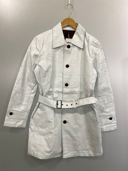 【中古品】【メンズ】 CUSTOM CULTURE カスタム カルチャー 00S COATING DENIM COAT コーティング デニム コート 00年代 メンズ アウター ヴィンテージ 146-260615-em-31-min サイズ：48 カラー：ホワイト系 万代Net店