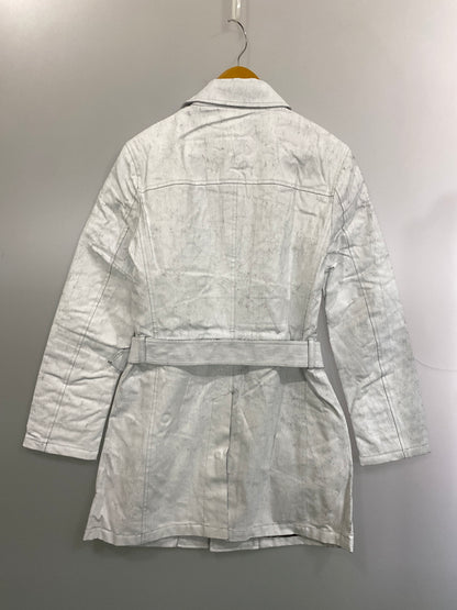 【中古品】【メンズ】 CUSTOM CULTURE カスタム カルチャー 00S COATING DENIM COAT コーティング デニム コート 00年代 メンズ アウター ヴィンテージ 146-260615-em-31-min サイズ：48 カラー：ホワイト系 万代Net店