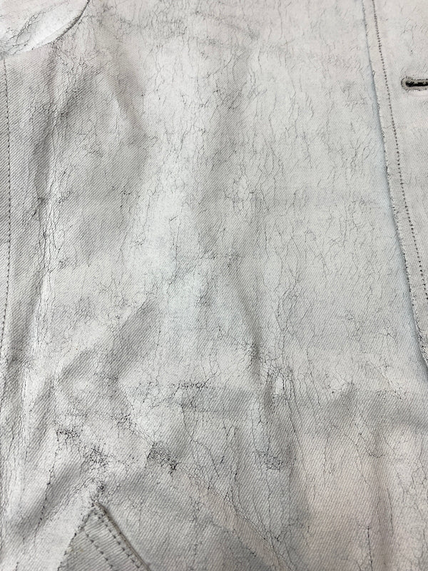 【中古品】【メンズ】 CUSTOM CULTURE カスタム カルチャー 00S COATING DENIM COAT コーティング デニム コート 00年代 メンズ アウター ヴィンテージ 146-260615-em-31-min サイズ：48 カラー：ホワイト系 万代Net店