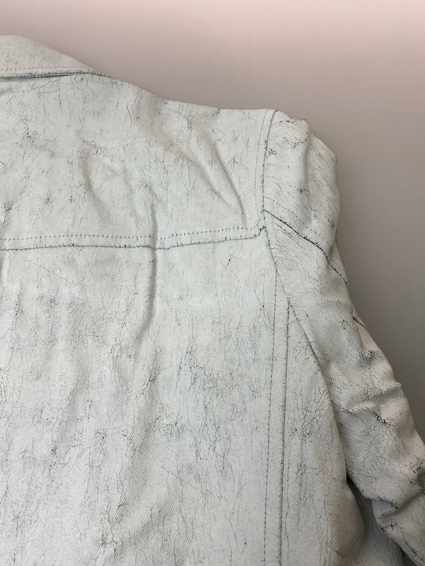 【中古品】【メンズ】 CUSTOM CULTURE カスタム カルチャー 00S COATING DENIM COAT コーティング デニム コート 00年代 メンズ アウター ヴィンテージ 146-260615-em-31-min サイズ：48 カラー：ホワイト系 万代Net店