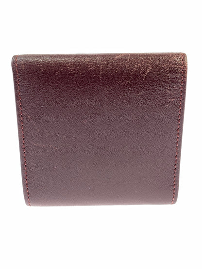 【中古品】【メンズ/レディース】 CARTIER カルティエ マストライン スクエア コインケース 181-260713-KS-17-min カラー：ボルドー 万代Net店