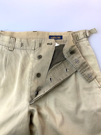【現状渡し品】【メンズ】 ODDS ON オッズオン 80's PANTS 80年代 パンツ ボトムス 151-260529-yn-27-min サイズ：M カラー：ベージュ 万代Net店