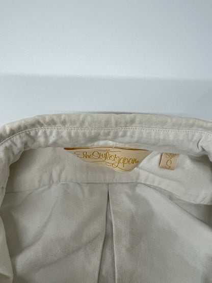 【中古品】【メンズ】 The Stylist Japan ザ・スタイリストジャパン OXFORD B.D SHIRT TSJS-61901-22 オックスフォード ボタンダウンシャツ 長袖 トップス 178-260627-kk-05-hon サイズ：S カラー：ホワイト 万代Net店