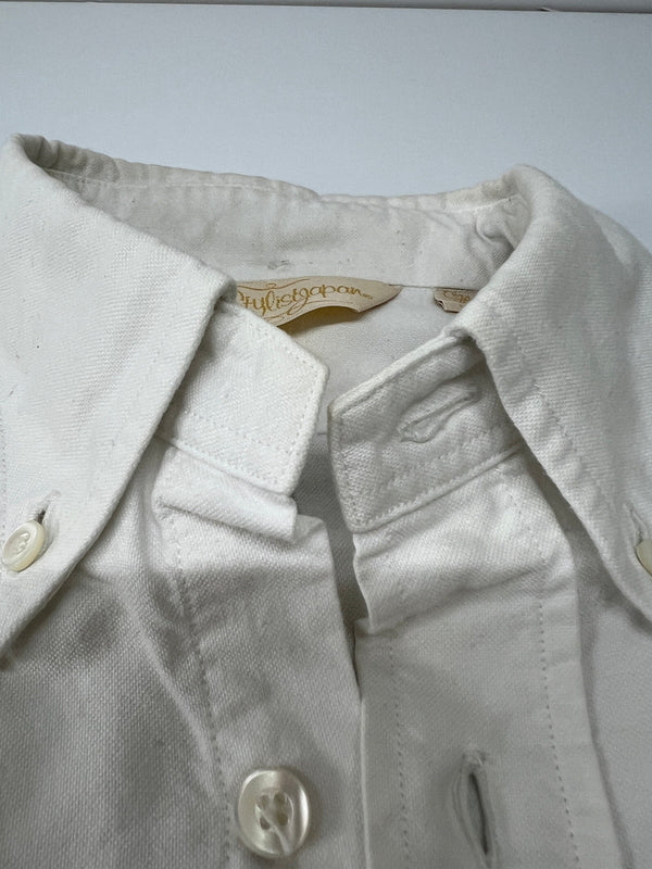 【中古品】【メンズ】 The Stylist Japan ザ・スタイリストジャパン OXFORD B.D SHIRT TSJS-61901-22 オックスフォード ボタンダウンシャツ 長袖 トップス 178-260627-kk-05-hon サイズ：S カラー：ホワイト 万代Net店