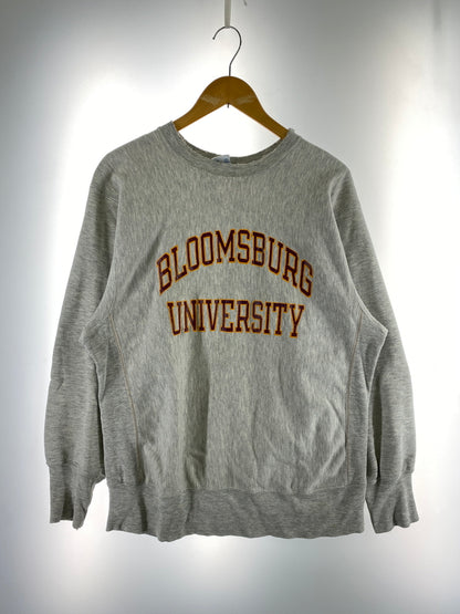 【現状渡し品】【メンズ】 CHAMPION チャンピオン 90's BLOOMSBURS UNIVERSITY REVERE WEAVE SWEATSHIRT リバースウィーブ スウェットシャツ トレーナー トップス 146-260529-yn-03-min サイズ：L カラー：ライトグレー 万代Net店