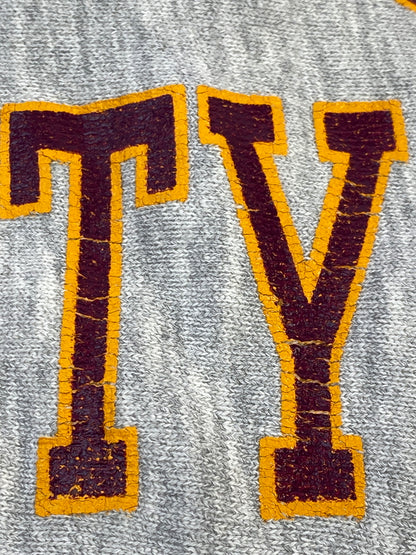 【現状渡し品】【メンズ】 CHAMPION チャンピオン 90's BLOOMSBURS UNIVERSITY REVERE WEAVE SWEATSHIRT リバースウィーブ スウェットシャツ トレーナー トップス 146-260529-yn-03-min サイズ：L カラー：ライトグレー 万代Net店