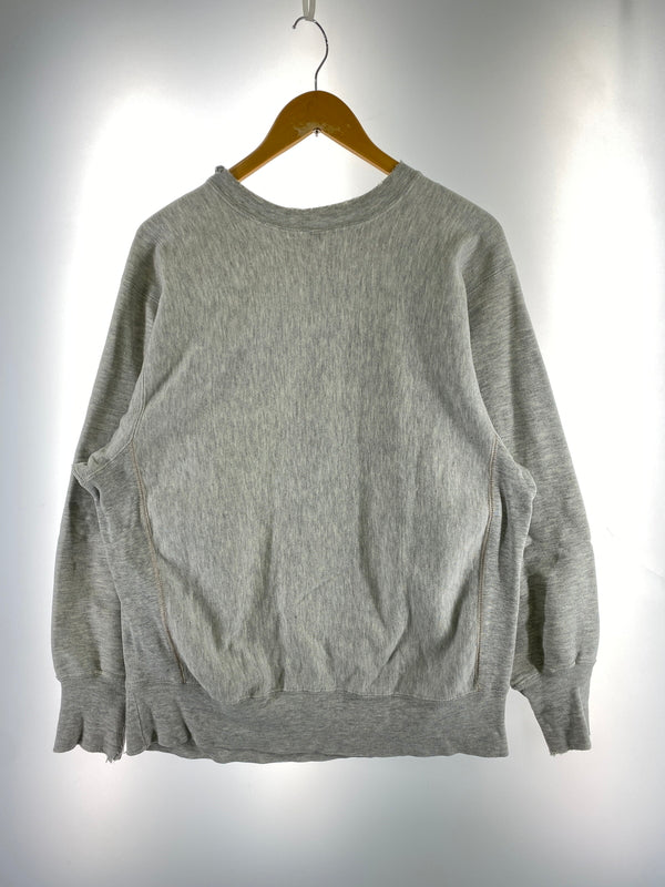 【現状渡し品】【メンズ】 CHAMPION チャンピオン 90's BLOOMSBURS UNIVERSITY REVERE WEAVE SWEATSHIRT リバースウィーブ スウェットシャツ トレーナー トップス 146-260529-yn-03-min サイズ：L カラー：ライトグレー 万代Net店