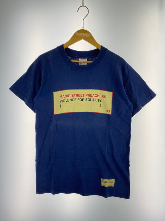 【現状渡し品】【メンズ】 MANIC STREET PREACHERS マニック ストリート プリーチャーズ 90's PRINT TEE 90年代 プリントTシャツ 半袖Tシャツ トップス 146-260527-yn-36-min サイズ：S カラー：ネイビー 万代Net店