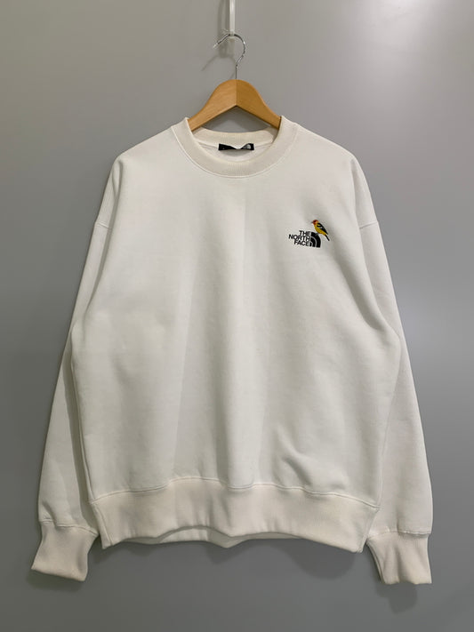 【中古品】【メンズ】 THE NORTH FACE ザ・ノースフェイス NT62434 ズーピッカークルー スウェット トレーナー 144-260604-AS-60-min サイズ：XL カラー：ホワイト 万代Net店