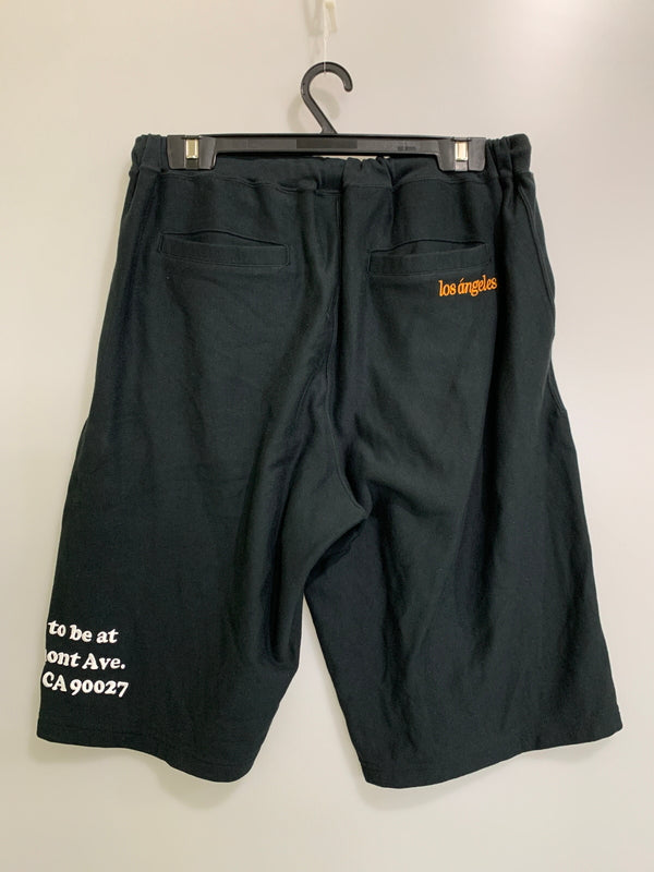 【中古品】【メンズ】 XLARGE エクストララージ ×CHAMPION チャンピオン C8-B503 LOGO REVERSE WEAVE SHORTS リバースウィーブ ショーツ 159-260523-zi-24-min サイズ：XL カラー：ブラック 万代Net店