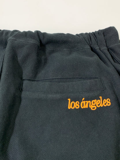【中古品】【メンズ】 XLARGE エクストララージ ×CHAMPION チャンピオン C8-B503 LOGO REVERSE WEAVE SHORTS リバースウィーブ ショーツ 159-260523-zi-24-min サイズ：XL カラー：ブラック 万代Net店