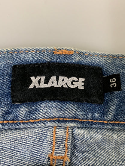 【中古品】【メンズ】 XLARGE エクストララージ 101214031006 STRAIGHT DENIM PANTS ストレートデニムパンツ 153-260523-zi-25-min サイズ：36 カラー：インディゴ 万代Net店