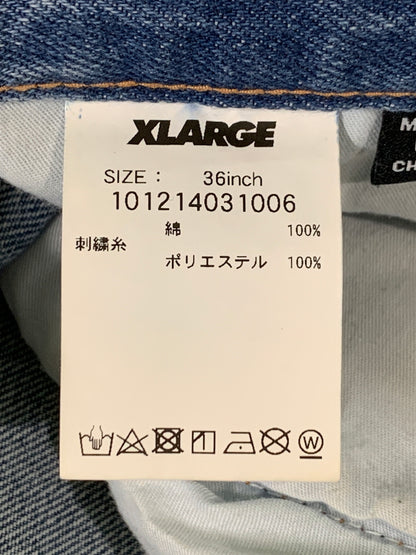 【中古品】【メンズ】 XLARGE エクストララージ 101214031006 STRAIGHT DENIM PANTS ストレートデニムパンツ 153-260523-zi-25-min サイズ：36 カラー：インディゴ 万代Net店