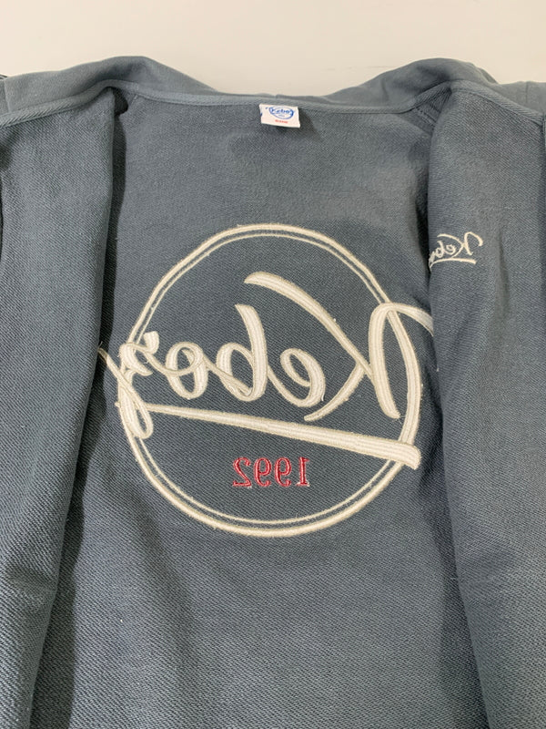 【中古品】【メンズ】 KEBOZ ケボス LOGO ZIP UP HOODIE フルジップパーカー 142-260604-AS-59-min サイズ：XL カラー：ブルーグレー 万代Net店