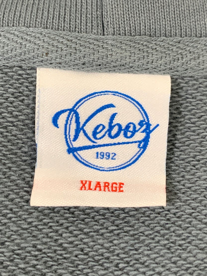 【中古品】【メンズ】 KEBOZ ケボス LOGO ZIP UP HOODIE フルジップパーカー 142-260604-AS-59-min サイズ：XL カラー：ブルーグレー 万代Net店