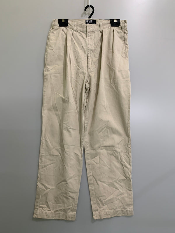 【現状渡し品】【メンズ】 POLO RALPH LAUREN ポロ・ラルフローレン PP-RL-IA0720 POLO CHINO PANTS ポロチノパンツ 158-260523-zi-23-min サイズ：34 カラー：ベージュ 万代Net店