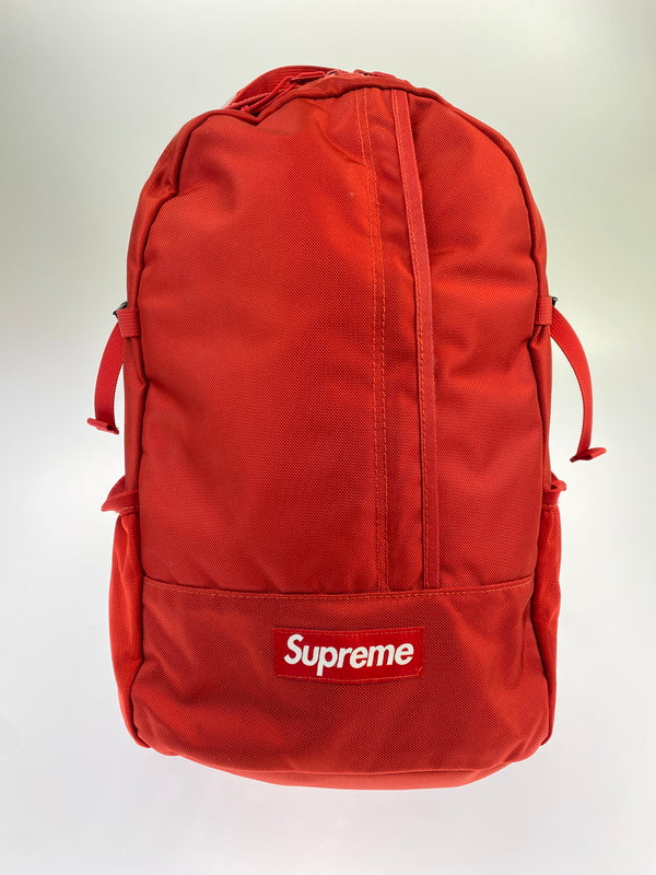 【中古品】【メンズ】 SUPREME シュプリーム LOGO BACKPACK バックパック リュック カバン 149-260607-AS-9-min カラー：レッド 万代Net店