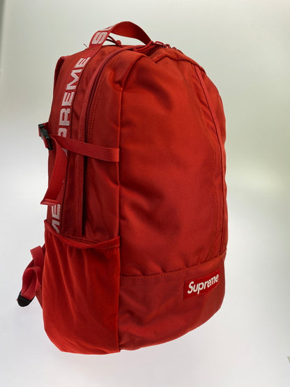 【中古品】【メンズ】 SUPREME シュプリーム LOGO BACKPACK バックパック リュック カバン 149-260607-AS-9-min カラー：レッド 万代Net店