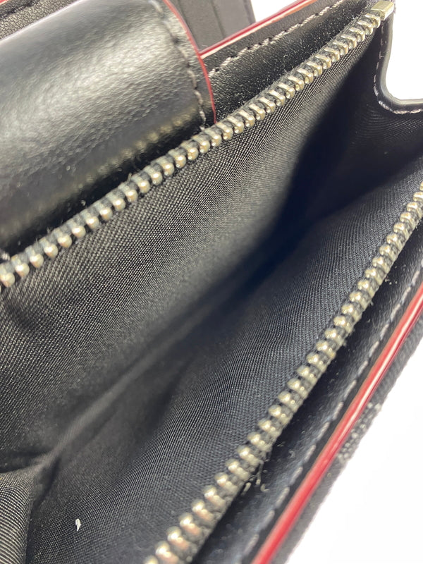 【中古品】【メンズ】 COACH コーチ ミディアム コーナー ジップ ウォレット シグネチャー デニム CP435 財布 二つ折り財布 181-260530-KS-17-min カラー：ブラック 万代Net店