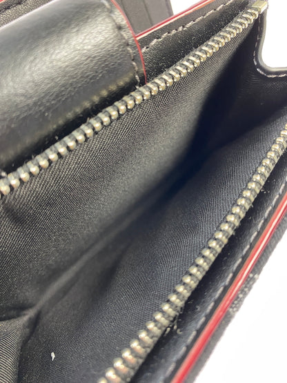 【中古品】【メンズ】 COACH コーチ ミディアム コーナー ジップ ウォレット シグネチャー デニム CP435 財布 二つ折り財布 181-260530-KS-17-min カラー：ブラック 万代Net店