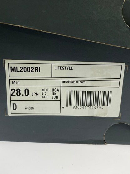 【中古品】【メンズ】 NEW BALANCE ニューバランス ML2002RI スニーカー メンズ シューズ 靴 162-260524-em-09-min サイズ：28.0cm カラー：トリプルホワイト 万代Net店