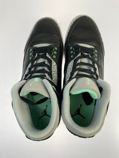 【中古品】【メンズ】 NIKE ナイキ AIR JORDAN 3 RETRO CT8532-031 エアジョーダン3 レトロ スニーカー メンズ シューズ 靴 160-260524-em-04-min サイズ：28.5cm カラー：GREEN GLOW 万代Net店