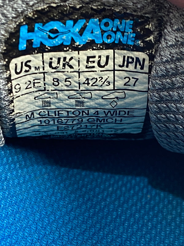 【現状渡し品】【メンズ】 HOKA ホカ M CLIFTON 4 WIDE 1016779 メンズ クリフトン 4 ワイド スニーカー メンズ シューズ 靴 163-260524-em-11-min サイズ：27.0cm カラー：グレー系 万代Net店