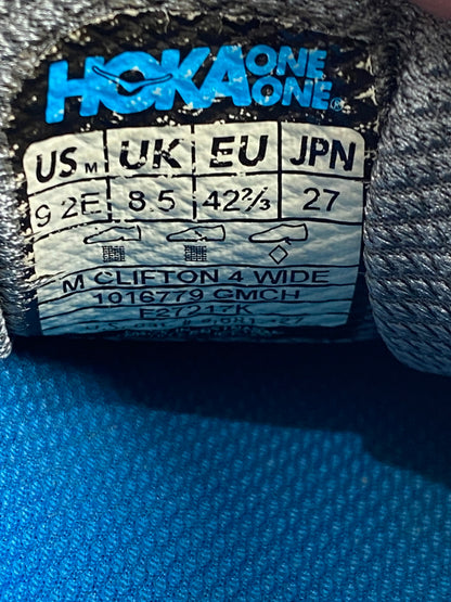 【現状渡し品】【メンズ】 HOKA ホカ M CLIFTON 4 WIDE 1016779 メンズ クリフトン 4 ワイド スニーカー メンズ シューズ 靴 163-260524-em-11-min サイズ：27.0cm カラー：グレー系 万代Net店