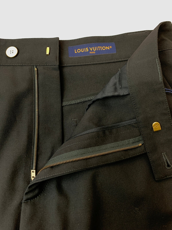 【中古美品】【メンズ】 LOUIS VUITTON ルイ・ヴィトン 25SS テーラードウール カーペンターパンツ RM251MM PQR HSP43W ボトムス 179-260526-jt-22-min サイズ：50 カラー：ブラック 万代Net店