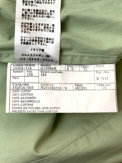 【中古品】【メンズ】 HERMES エルメス COTTON TAILORED JACKET G19986K コットン テイラード ジャケット アウター 141-260526-jt-11-min サイズ：サイズ不明 カラー：LIGHT GREEN 万代Net店