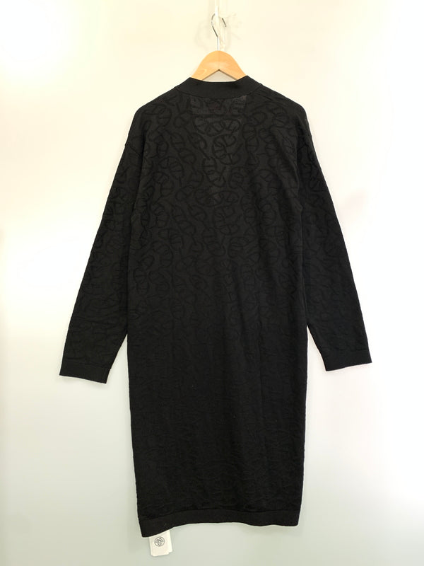 【中古美品】【レディース】 HERMES エルメス 4E2732DC NAOUSSA CHAINE CHAINE D'ANCRE ナウサ シェーヌ シェーヌダンクル ロング カーディガン トップス 168-260526-jt-09-min サイズ：38 カラー：ブラック 万代Net店