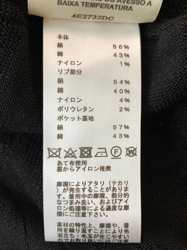 【中古美品】【レディース】 HERMES エルメス 4E2732DC NAOUSSA CHAINE CHAINE D'ANCRE ナウサ シェーヌ シェーヌダンクル ロング カーディガン トップス 168-260526-jt-09-min サイズ：38 カラー：ブラック 万代Net店