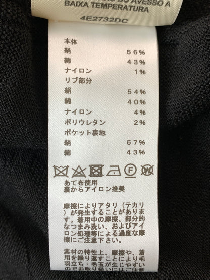 【中古美品】【レディース】 HERMES エルメス 4E2732DC NAOUSSA CHAINE CHAINE D'ANCRE ナウサ シェーヌ シェーヌダンクル ロング カーディガン トップス 168-260526-jt-09-min サイズ：38 カラー：ブラック 万代Net店