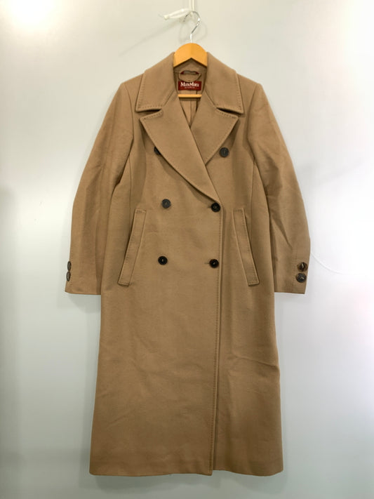 【中古品】【レディース】 MAX MARA マックスマーラ WOOL LONG COAT 60161019600 ウール ロング コート アウター 168-260526-jt-06-min サイズ：42 カラー：ベージュ 万代Net店