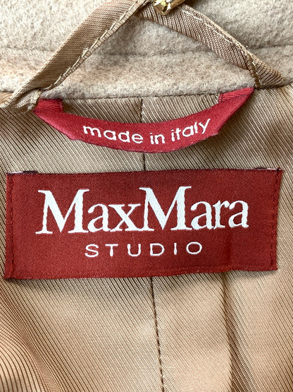 【中古品】【レディース】 MAX MARA マックスマーラ WOOL LONG COAT 60161019600 ウール ロング コート アウター 168-260526-jt-06-min サイズ：42 カラー：ベージュ 万代Net店