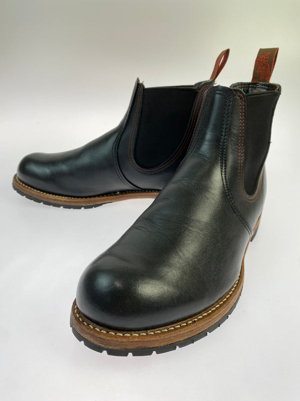 【中古品】【メンズ】 RED WING レッドウィング CHELSEA 2918 チェルシー2918 サイドゴアブーツ チェルシーブーツ オイルドレザー メンズ シューズ 164-260524-em-14-min サイズ：27.5cm カラー：ブラック 万代Net店