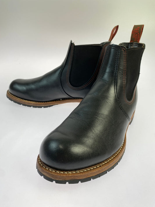 【中古品】【メンズ】 RED WING レッドウィング CHELSEA 2918 チェルシー2918 サイドゴアブーツ チェルシーブーツ オイルドレザー メンズ シューズ 164-260524-em-14-min サイズ：27.5cm カラー：ブラック 万代Net店