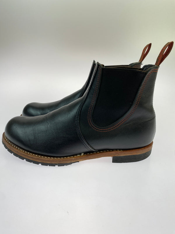 【中古品】【メンズ】 RED WING レッドウィング CHELSEA 2918 チェルシー2918 サイドゴアブーツ チェルシーブーツ オイルドレザー メンズ シューズ 164-260524-em-14-min サイズ：27.5cm カラー：ブラック 万代Net店