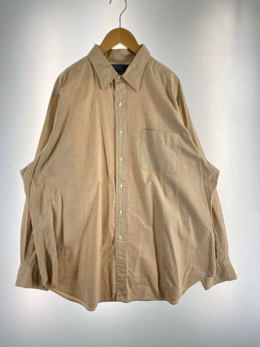 【中古品】【メンズ】 POLO by RALPH LAUREN ポロバイラルフローレン 90S ANDREW CLASSIC FIT L S SHIRT 長袖シャツ ロングスリーブ 146-260604-AS-24-min サイズ：17 1/2 カラー：ブラウン 万代Net店