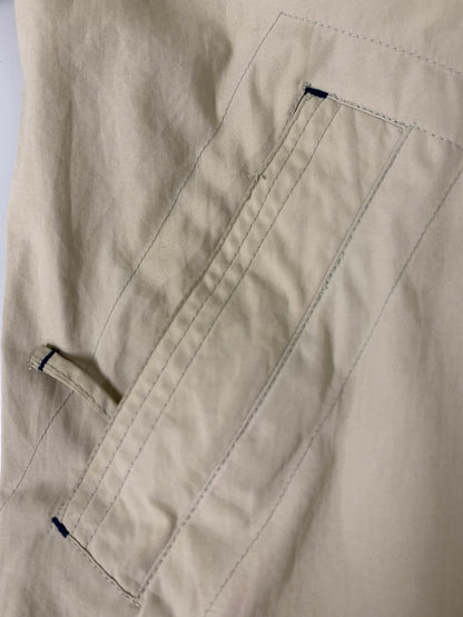 【中古品】【メンズ】 NIKE ナイキ 90-00S LOGO NYLON JACKET 90年代 00年代 ロゴ ナイロン ジャケット メンズ アウター 裏メッシュ 146-260612-em-39-min サイズ：XL カラー：アイボリー 万代Net店