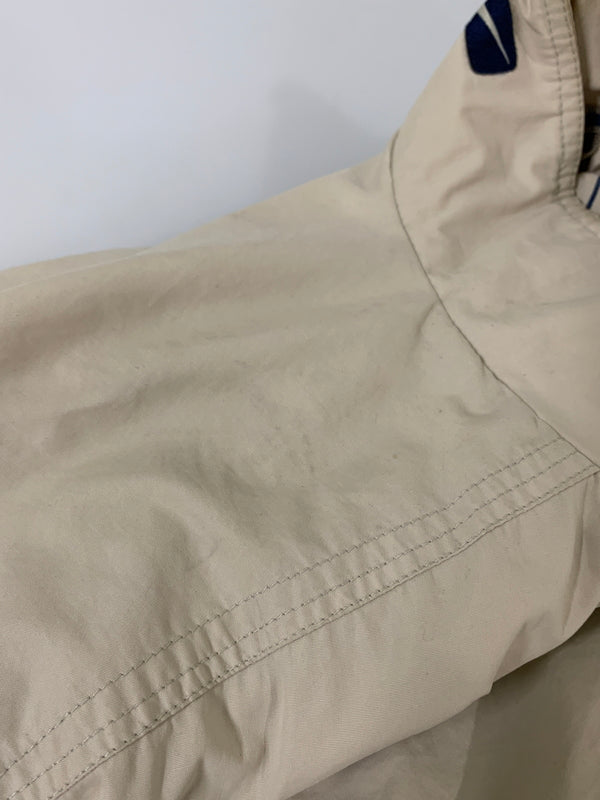 【中古品】【メンズ】 NIKE ナイキ 90-00S LOGO NYLON JACKET 90年代 00年代 ロゴ ナイロン ジャケット メンズ アウター 裏メッシュ 146-260612-em-39-min サイズ：XL カラー：アイボリー 万代Net店