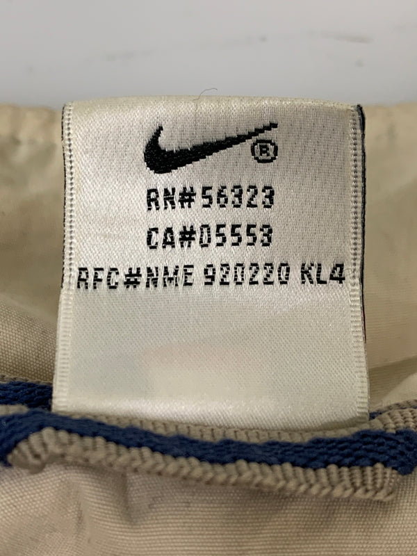 【中古品】【メンズ】 NIKE ナイキ 90-00S LOGO NYLON JACKET 90年代 00年代 ロゴ ナイロン ジャケット メンズ アウター 裏メッシュ 146-260612-em-39-min サイズ：XL カラー：アイボリー 万代Net店
